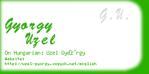 gyorgy uzel business card